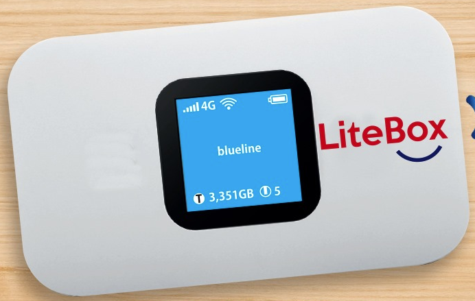 Le modem fournit avec l'offre Internet Litebox de Blueline